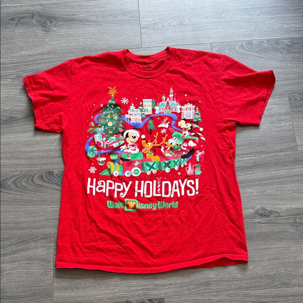 Walt Disney World Red Holiday T-Shirt